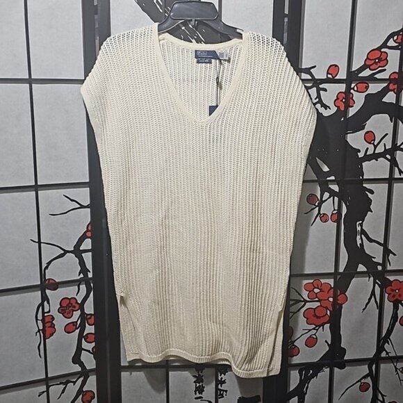 Open-Stitch Merino Wool Tunic by Polo Ralph Lauren XS New - Picture 2 of 7